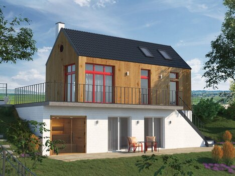 Prodej stavebního pozemku 532 m² s projektem a stavebním povolením – Liběchov, ul. Nad Hřištěm